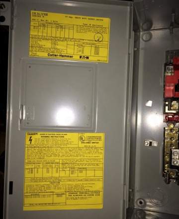 Cutler-Hammer Heavy Duty Safety Switch 60 Amp 600