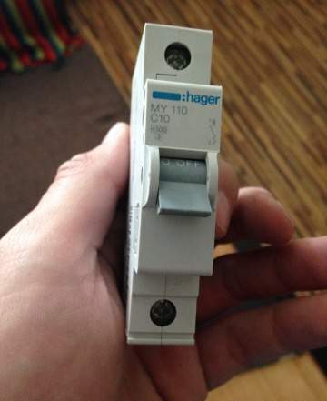 Hager Автоматический выключатель 1P 10A 4.5kA