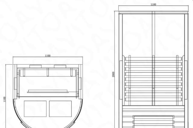 Инфракрасная сауна Koy R04-K1 из кедра