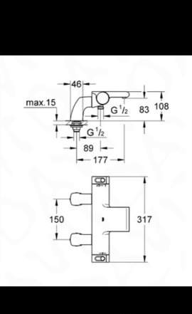 Термостат Grohe Grohtherm 2000 Нью для ванны DN 15