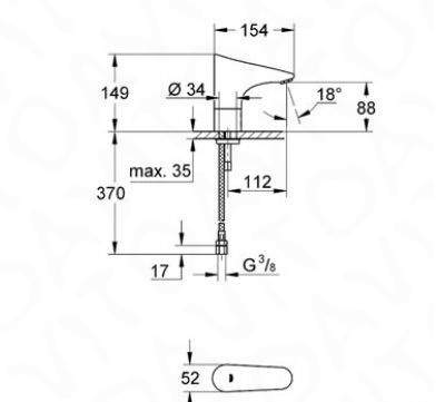 Новый сенсорный смеситель grohe 36208000 в коробке