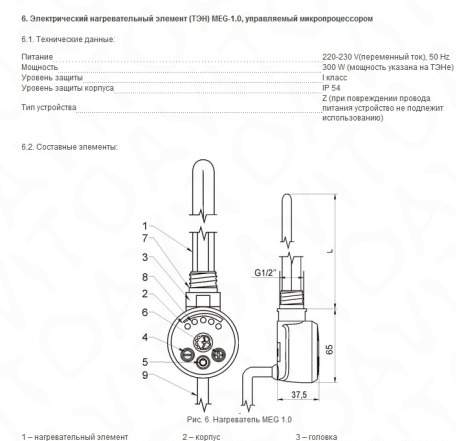 Полотенцесушитель сунержа Элект. галант 50 на 40