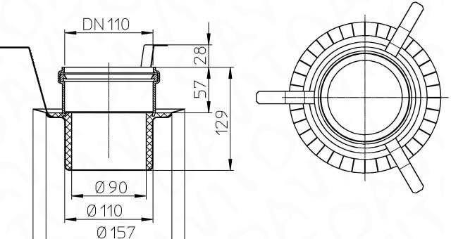 Муфта противопожарная HL-840. HL-870