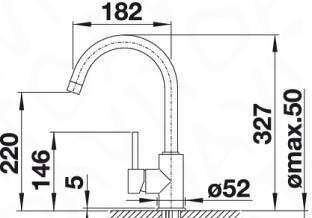 Смеситель Blanco Mida HD 519420 шампань