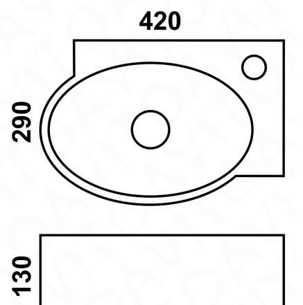 Раковина Melana E606T