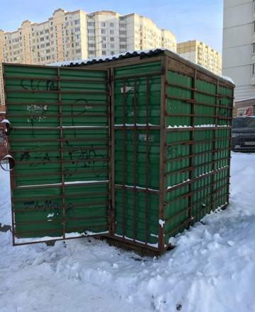 Бытовка, блок для хранения стройматериалов