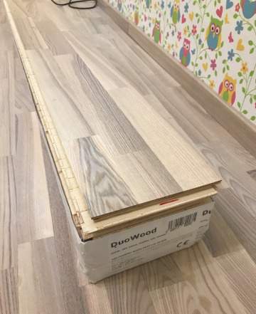 Паркетная доска DuoWood Ash Кантри white matt
