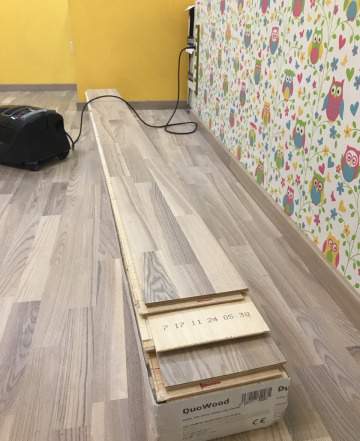Паркетная доска DuoWood Ash Кантри white matt