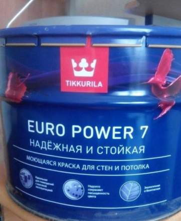 Краска Tikkurila белая 9 литров