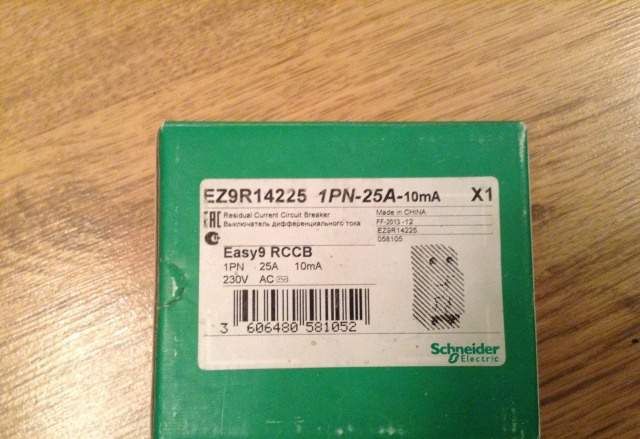 Узо Acti9 1PN 25A 10mA AC Schneider Electr