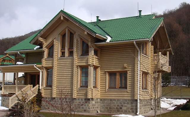 Цокольно-фасадная плитка из натурального сланца