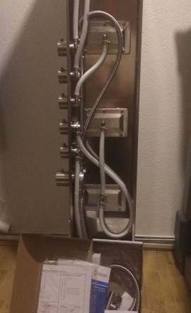 Душевая панель с гидромассажем Shower Panel Delong