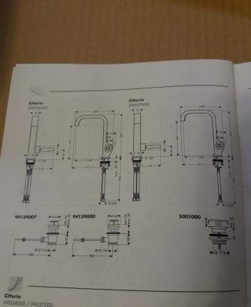 Смеситель Hansgrohe Axor Citterio 39034000