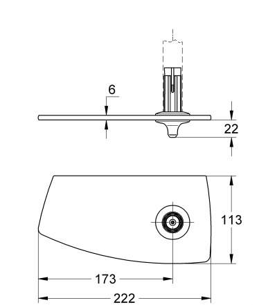 Grohe Movario Полочка для душевой штанги