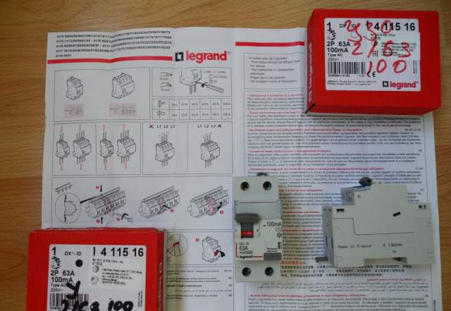 Дифавтомат (узо) DX3 2П 63А 100ма-ас Legrand, нов