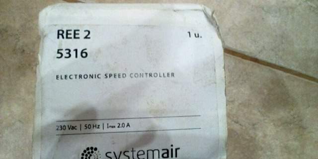 Systemair REE 2 Тиристорный регулятор скорости