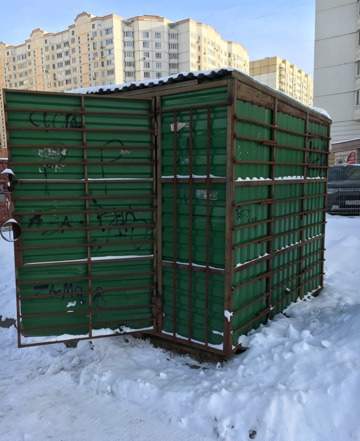 Бытовка, блок для хранения стройматериалов
